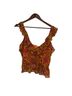 Veronica Beard Floral Orange Pink Sleeveless T-Shirt Size 14 - photo 2