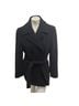 Calvin Klein Solid Black Coat Size 8 - photo 1