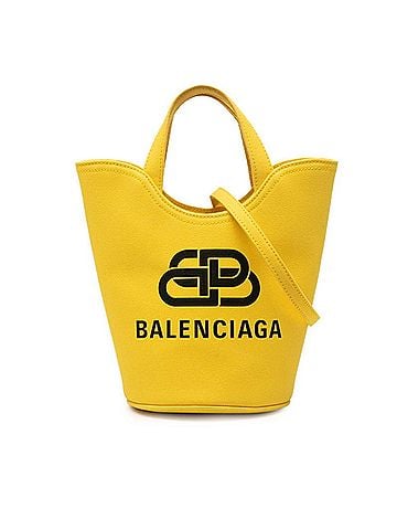 Balenciaga Balenciaga Wave XS Handbag Shoulder Bag 2WAY 619979 Yellow Canvas Women's BALENCIAGA (view 1)