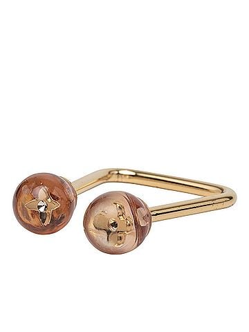Louis Vuitton Louis Vuitton Bague Bubble Ring, Gold Pink Plated Plastic Ring for Women. (view 2)