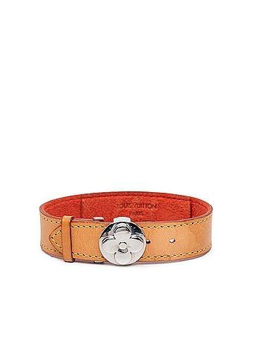 Louis Vuitton Louis Vuitton Bracelet Monogram Good Luck M64448 Brown Gold Leather Metal Women's LOUIS VUITTON (view 1)