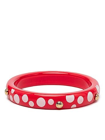 Louis Vuitton Louis Vuitton x Yayoi Kusama LV YK Bracelet Dot Infinity Bangle M66684 Red White Plastic Women's LOUIS VUITTON (view 2)
