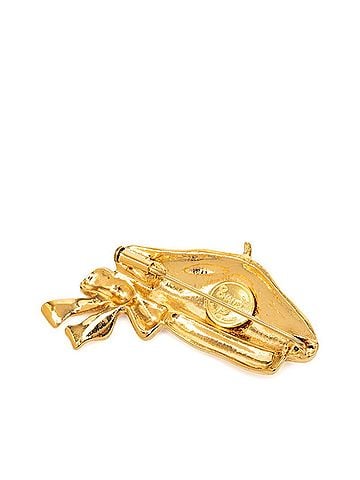 Chanel Chanel Beret Ribbon Motif Brooch Gold Plated Women's CHANEL (view 2)