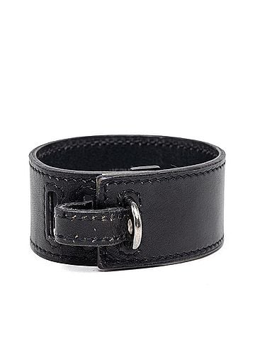 Hermès Hermes Artemis Bracelet, Black Leather, Women's (view 1)