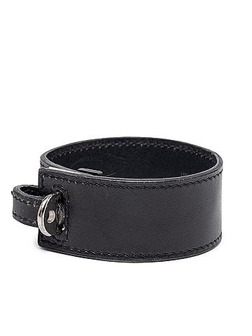 Hermès Hermes Artemis Bracelet, Black Leather, Women's (view 2)
