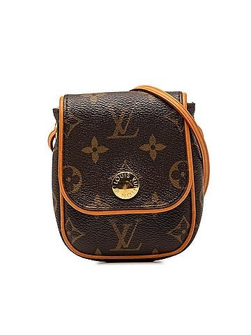 Louis Vuitton Louis Vuitton Monogram Pochette Cancun Crossbody Shoulder Bag M60018 Brown Leather Women's LOUIS VUITTON (view 1)
