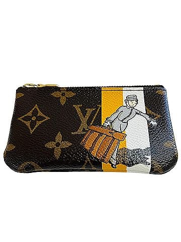 Louis Vuitton Louis Vuitton Pochette Clé Wallet/Coin Case, Monogram Groom Canvas, M60033 (view 1)