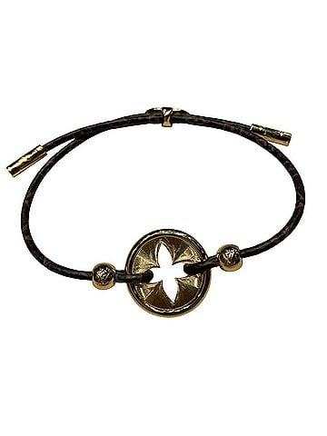 Louis Vuitton Louis Vuitton Baby Flower Bracelet, Monogram Pattern, Total Weight 6.2g, GP M8029 (view 2)