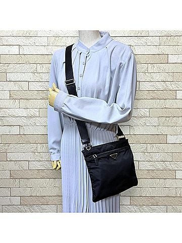 Prada Prada Shoulder Bag, Nylon, Black, Women's PRADA (view 2)