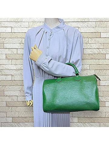 Louis Vuitton Louis Vuitton Speedy 30 Epi Handbag, Leather M43004 Green, Women's LOUIS VUITTON (view 2)