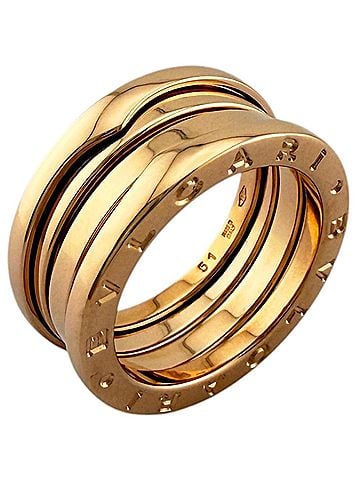 Bvlgari BVLGARI B.zero1 3-band ring, BVLGARI, 18K pink gold, women's ring. (view 1)