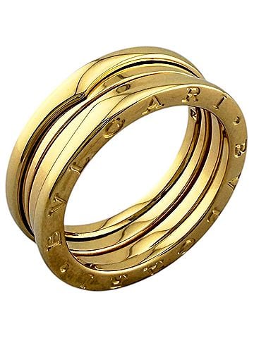 Bvlgari BVLGARI B.zero1 3-band ring, BVLGARI, 18K yellow gold, men's and women's. (view 1)