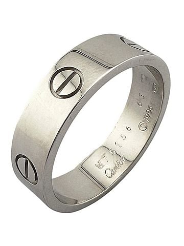 Cartier Cartier Love Ring, 2, 18K White Gold, Men's and Women's, CARTIER (view 1)