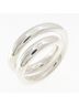 Hermès 100% Sterling Silver Silver Toned Hermes Vertige Ring One size - photo 1
