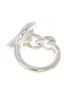 Hermès 100% Sterling Silver Silver Toned Hermes Hermès Croisette Ring One size - photo 3