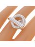 Hermès 100% Sterling Silver Silver Toned Hermes Hermès Croisette Ring One size - photo 5