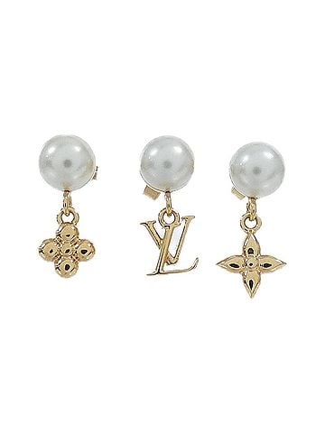 Louis Vuitton Louis Vuitton Pearl River Earrings M02810 (view 1)
