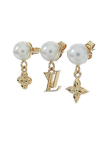 Louis Vuitton Louis Vuitton Pearl River Earrings M02810 (view 2)