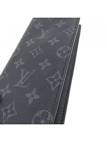 Louis Vuitton Louis Vuitton Monogram Eclipse Portefeuille Brazza M61697 Wallet (view 2)