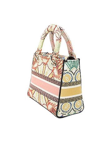 Christian Dior Christian Dior Dior LADY D-LITE Medium Handbag Shoulder Bag 2-Way Multicolor Canvas Women's (view 2)