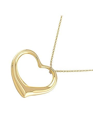 Tiffany & Co. Tiffany & Co. Heart Long Necklace, 36mm Wide, 77cm, 18K Yellow Gold (750) Open Necklace (view 1)