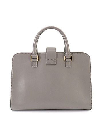Saint Laurent Saint Laurent Cabas S 2-way Hand/Shoulder Handbag, Leather, Gray, 472469 (view 2)