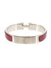 Hermès 100% Sterling Silver Red Hermes Clic H PM Bangle, Red and Silver One size - photo 2