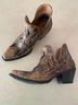 Myra Bag 100% Leather Brown Gold Ankle Boots Size 8 - photo 4