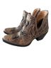 Myra Bag 100% Leather Brown Gold Ankle Boots Size 8 - photo 2