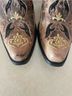 Myra Bag 100% Leather Brown Gold Ankle Boots Size 8 - photo 5