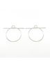 Hermès 100% Sterling Silver Silver Toned Hermes Echappet Earrings One size - photo 1