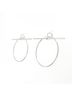 Hermès 100% Sterling Silver Silver Toned Hermes Echappet Earrings One size - photo 2