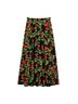 Bernadette 100% Polyester Floral Black Casual Skirt Size S - photo 1