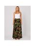 Bernadette 100% Polyester Floral Black Casual Skirt Size S - photo 9
