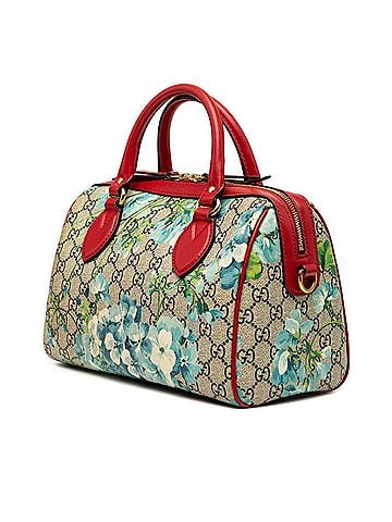 Gucci Gucci GG Blooms Flower Small Boston Bag Shoulder 2WAY 409529 Beige Blue Red Leather Women's GUCCI (view 2)