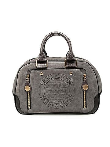 Louis Vuitton Louis Vuitton Cruise Stamp Bag GM Handbag M95237 Gray Black Suede Leather Women's LOUIS VUITTON (view 1)