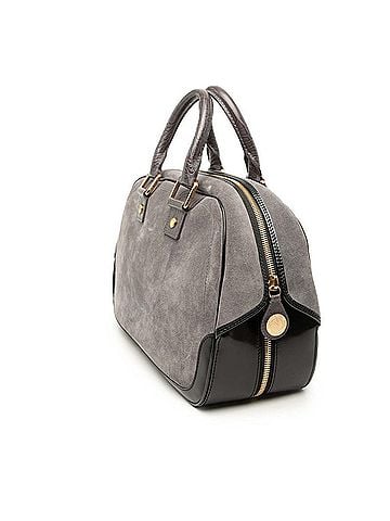 Louis Vuitton Louis Vuitton Cruise Stamp Bag GM Handbag M95237 Gray Black Suede Leather Women's LOUIS VUITTON (view 2)