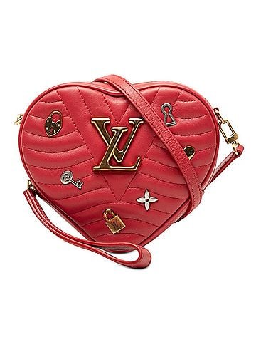 Louis Vuitton Louis Vuitton Love Lock Heart New Wave Crossbody Shoulder Bag M52794 Red Leather Women's LOUIS VUITTON (view 1)
