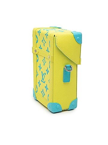 Louis Vuitton Louis Vuitton Monogram Vertical Trunk Wearable Wallet Crossbody Shoulder Bag, Yellow/Blue Leather, Women's LOUIS VUITTON (view 2)