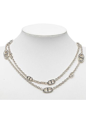 Hermès Hermes Chaine d'Ancre Farandole 120 Long Necklace SV925 Silver Women's HERMES (view 1)