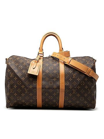 Louis Vuitton Louis Vuitton Monogram Keepall Bandoulière 45 Boston Bag Shoulder 2WAY M41418 Brown Leather Women's LOUIS VUITTON (view 1)