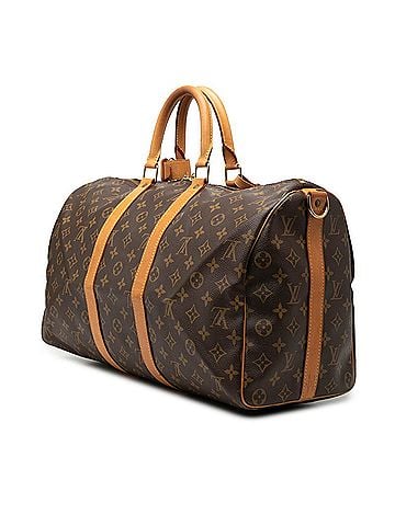 Louis Vuitton Louis Vuitton Monogram Keepall Bandoulière 45 Boston Bag Shoulder 2WAY M41418 Brown Leather Women's LOUIS VUITTON (view 2)