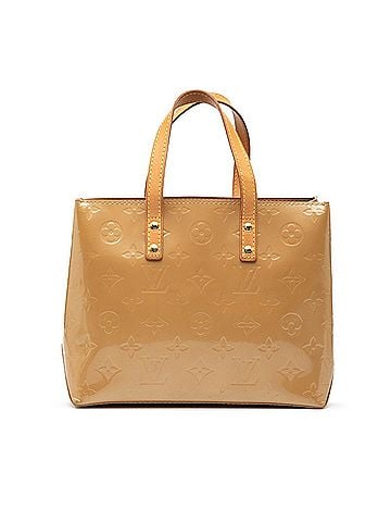 Louis Vuitton Louis Vuitton Monogram Vernis Lead PM Handbag Mini Tote Bag M91334 Noisette Beige Patent Leather Women's LOUIS VUITTON (view 1)