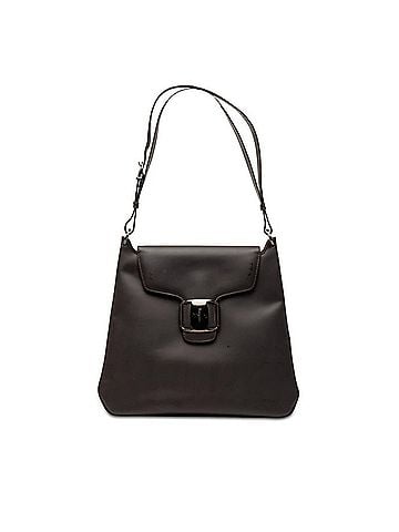 Salvatore Ferragamo Salvatore Ferragamo Vara Shoulder Bag, Dark Brown Leather, Women's (view 1)