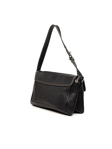 Salvatore Ferragamo Salvatore Ferragamo Gancini Shoulder Bag, One-Shoulder, Black Leather, Women's (view 2)