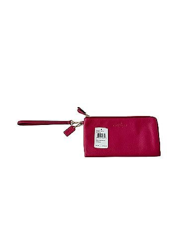 Coach Double Zip Around Leather Wristlet (view 1)