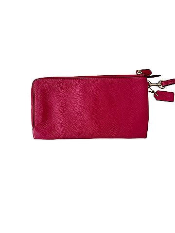 Coach Double Zip Around Leather Wristlet (view 2)