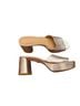 Veronica Beard 100% Leather Silver Sandals Size 8 1/2 - photo 2
