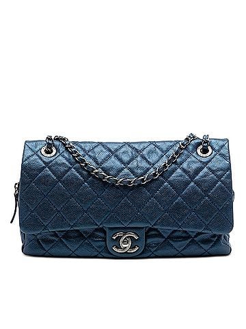 Chanel Jumbo Quilted Iridescent Caviar Easy Flap (view 1)