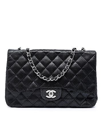 Chanel Jumbo Classic Perforated Lambskin Single Flap (view 1)